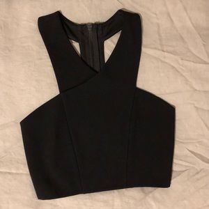 EXPRESS Black crop top